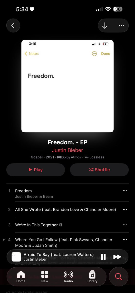 Don’t know what I’d do without this album.. it’s always so comforting when I need it, I feel seen and heard. Thank you Justin 🥺