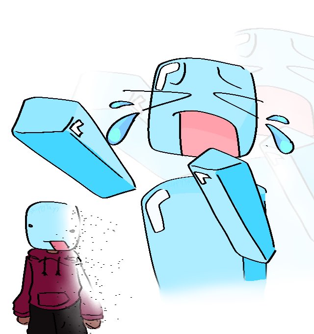 SkippyYayy's tweet image. drawing is making me feel like my brain is rotting #skeppyfanart #skeppy