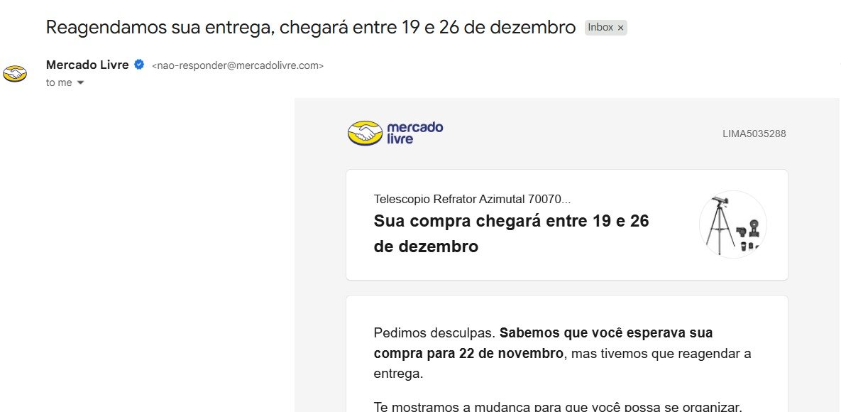 Só comprei porque ia chegar a tempo de eu levar pra serra, ai simplesmente do nada o <a href="/MercadoLivre/">Mercado Livre 🤝</a>  joga a data de entrega para mais de 1 mês depois
Pena que não posso cancelar ainda, mas nem receberei