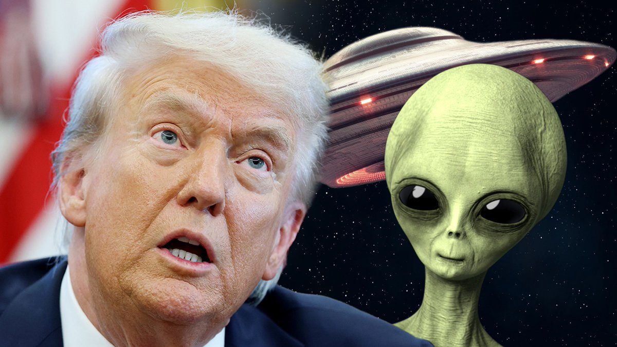 TMZ's tweet image. 👀 President Donald Trump might just be the one to confirm the existence of extraterrestrial life.

Here&apos;s why: tmz.me/ukIlVTV