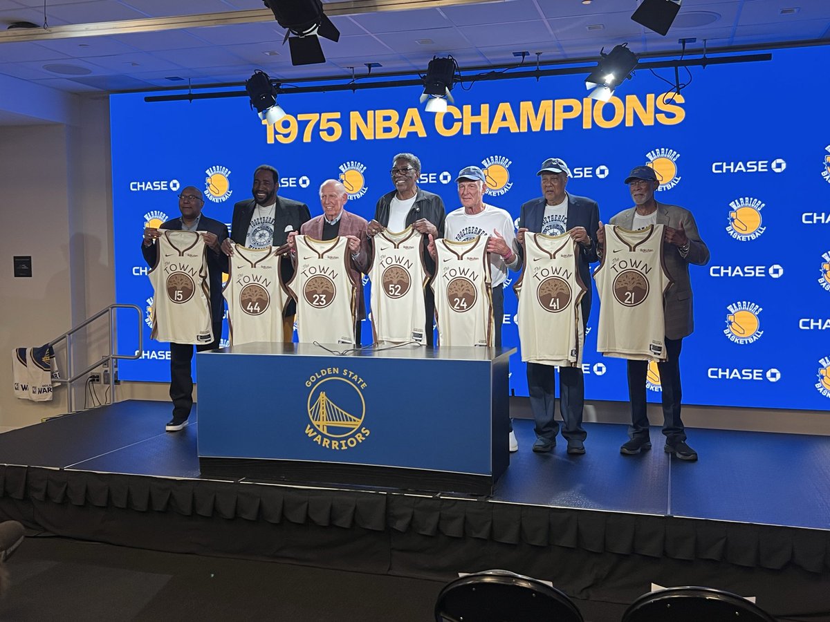 Warriors honoring the 1975 title team tonight at Chase.