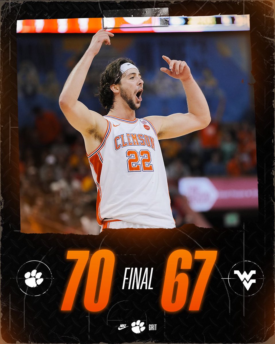 GRITTY. WIN. 

#ClemsonGRIT