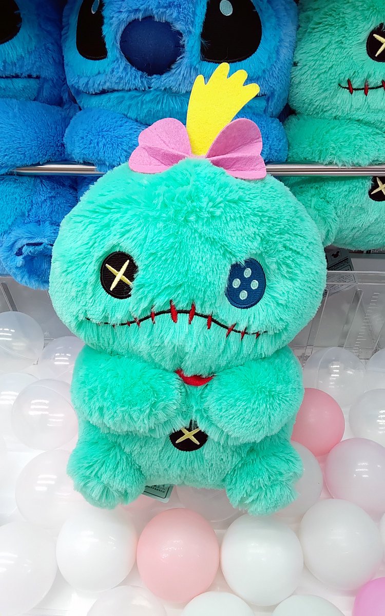 プライズ】本日新入荷！ 『#ディズニー スティッチ ぽってりおすわり