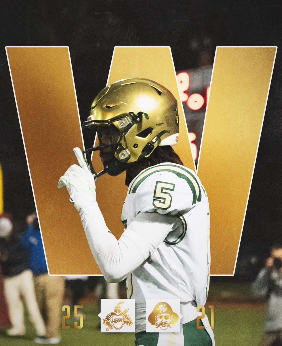 SJR defeats St. Peter’s Prep 25-21 to advance to Met Life Stadium and the state championship game!

#GreenKnights 
#ChaseFor20