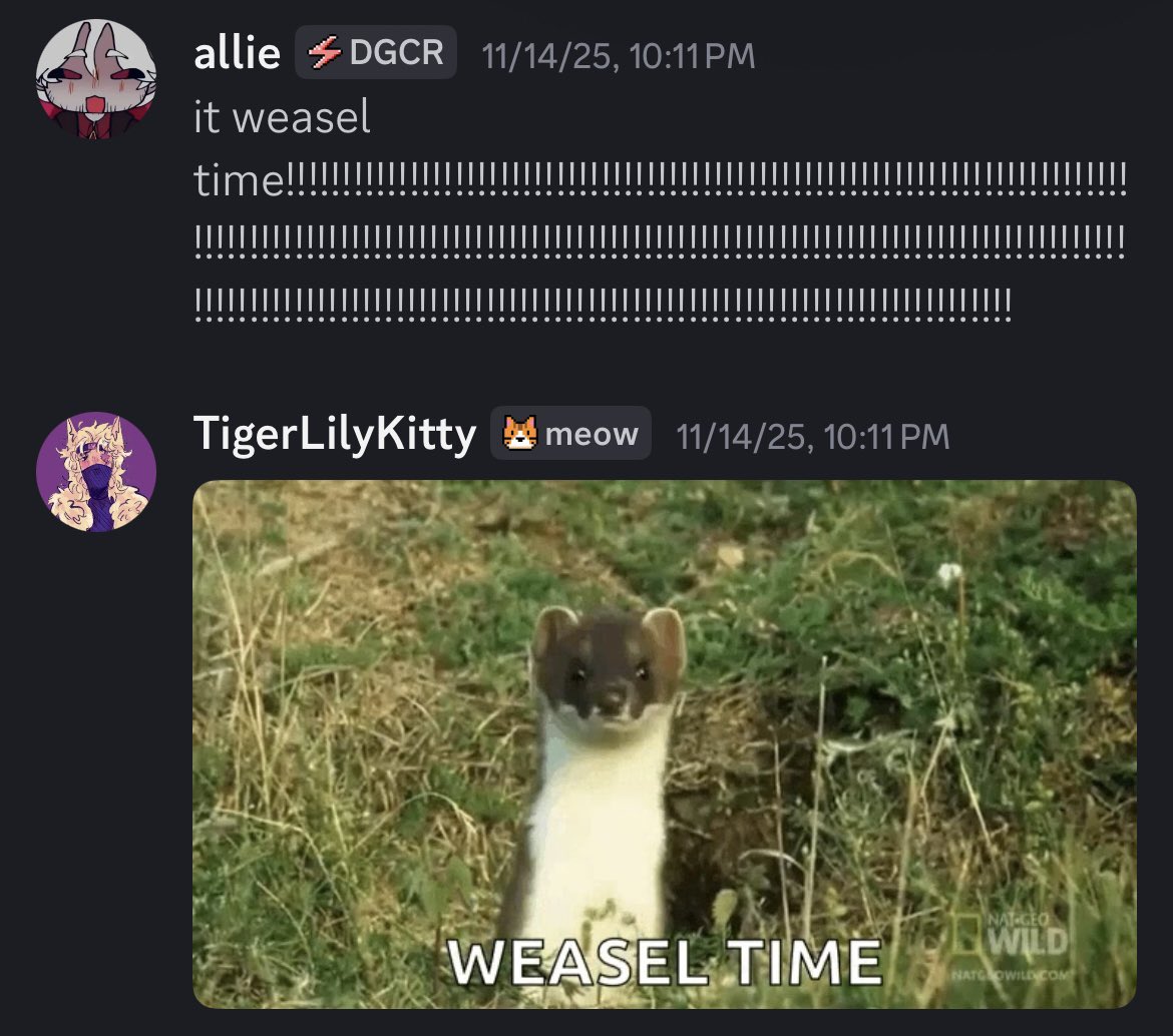 Tiger5862's tweet image. We may not always say it’s time to watch Pyroscythe, but we have our ways of communicating