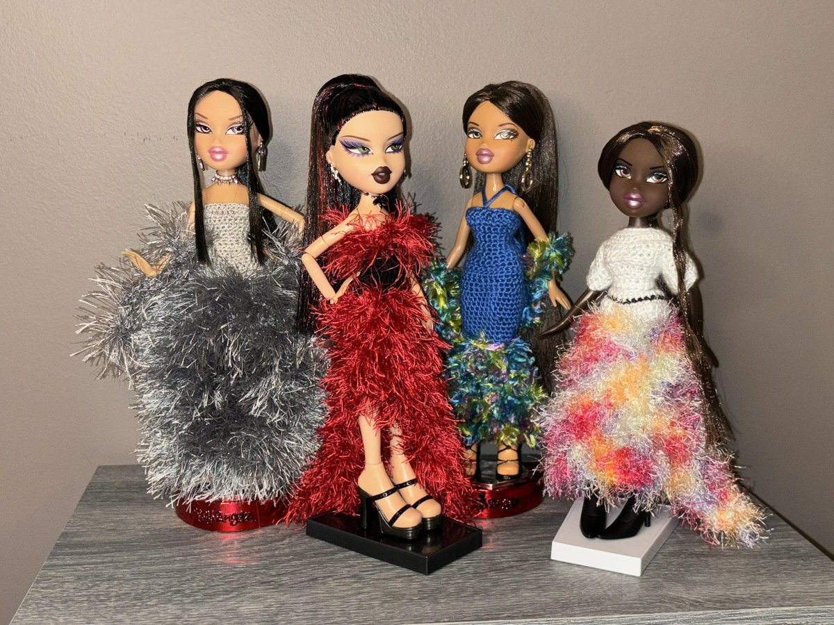 bloomingkyu's tweet image. newest bratz collection 😁🤍 sososo happy with how it came out (and making more already)