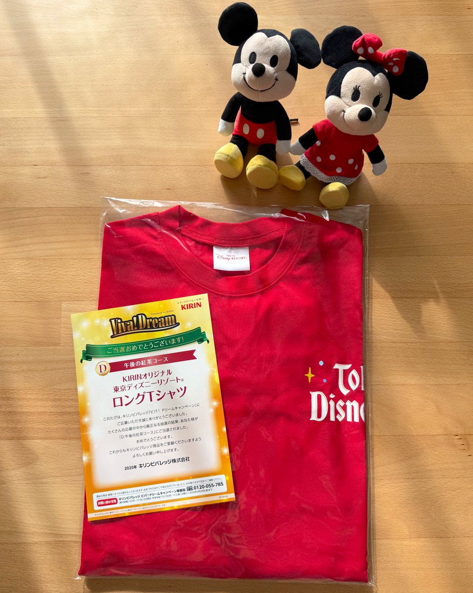 キリンビバレッジ懸賞当選品　東京ディズニーリゾート　フィギュアリン ✨当選☆報告✨ キリンビバレッジ「ビバ！ドリームキャンペーン」に