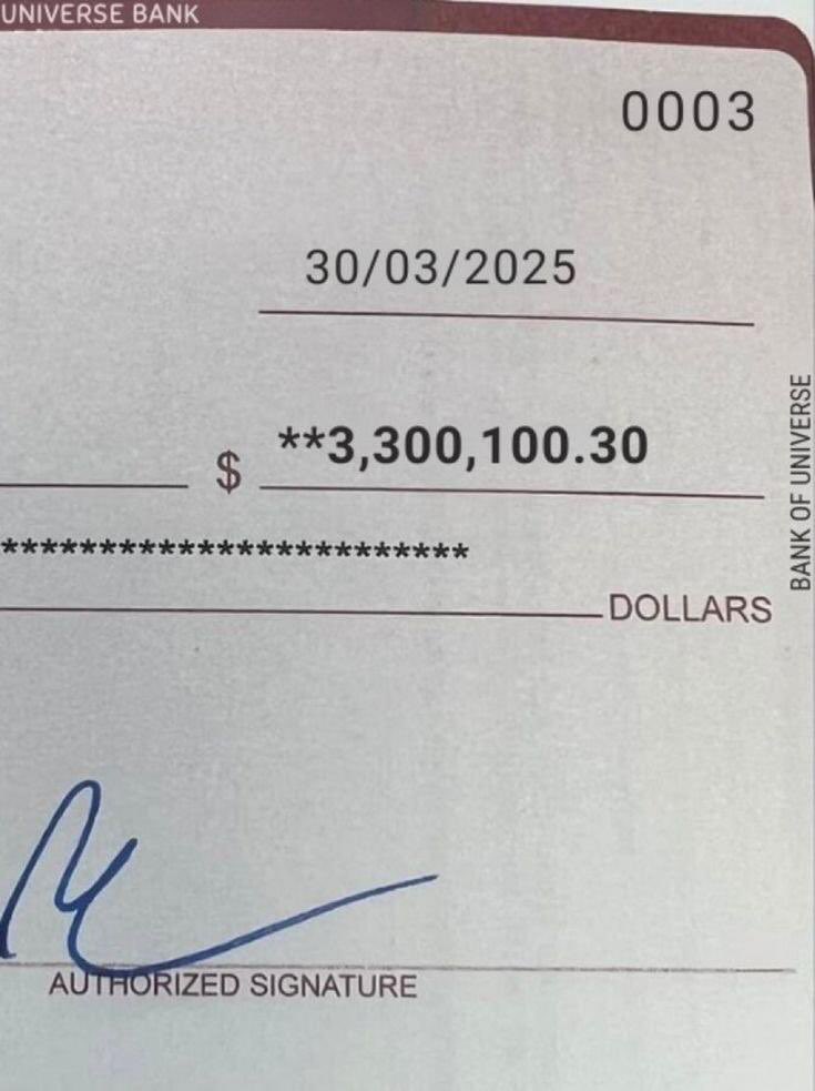 Huge Check Is Coming. Drop 888 To Claim it!!