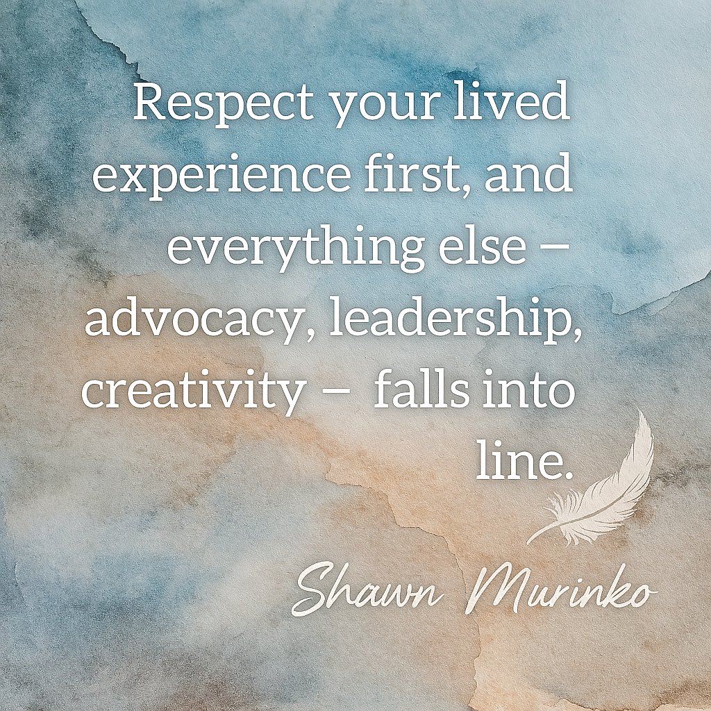ZagShawn's tweet image. #LivedExperience #AdvocacyMatters #CreativeLeadership #AuthenticVoice #ResilientSoul #PurposeDriven #EmpathyInAction #DisabilityJustice #EquityNow #VisualStorytelling #FeatherSymbolism #LeadershipWithHeart #ReflectiveWisdom #NarrativePower #ShawnMurinko