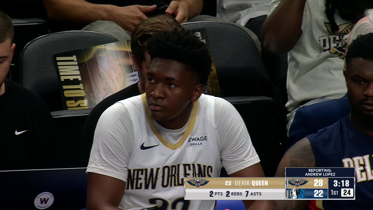 PelicansNBA's tweet image. DQ. point center