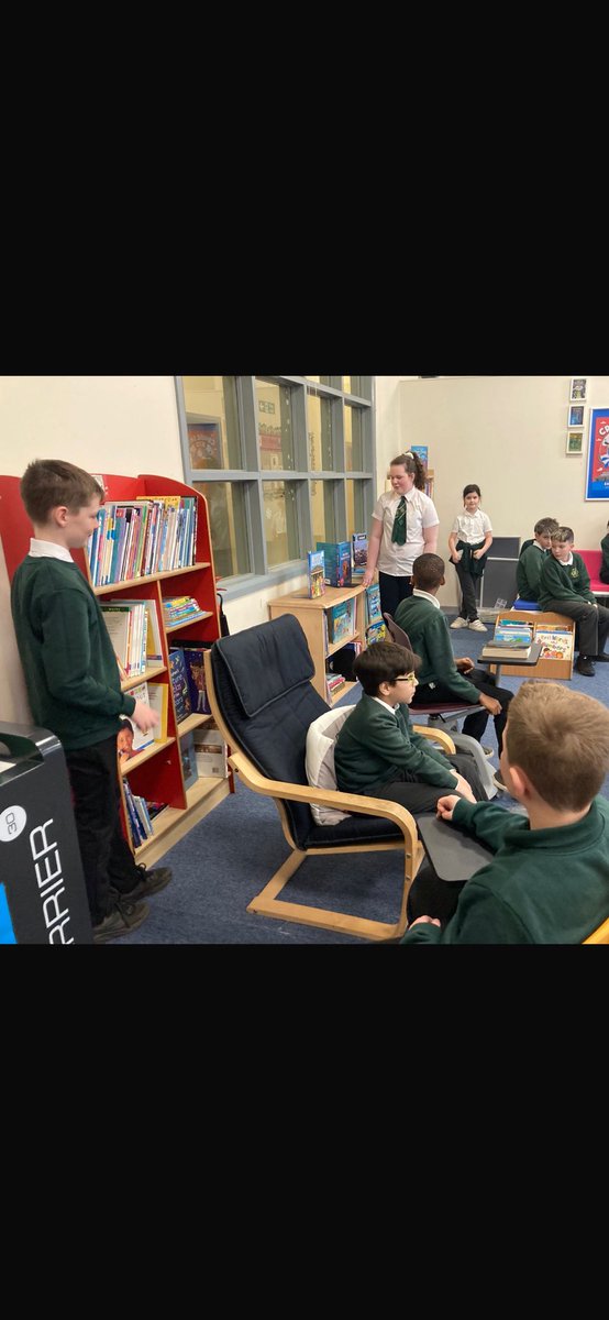 vincents_st's tweet image. Mini Librarians in action! 📚✨ They trained P7 peers on using fiction &amp;amp; non-fiction, shared ideas for labels &amp;amp; book ends, and asked for audiobook suggestions. @BookWeekScot @Booktrust @litengglasgow @GIC_Glasgow