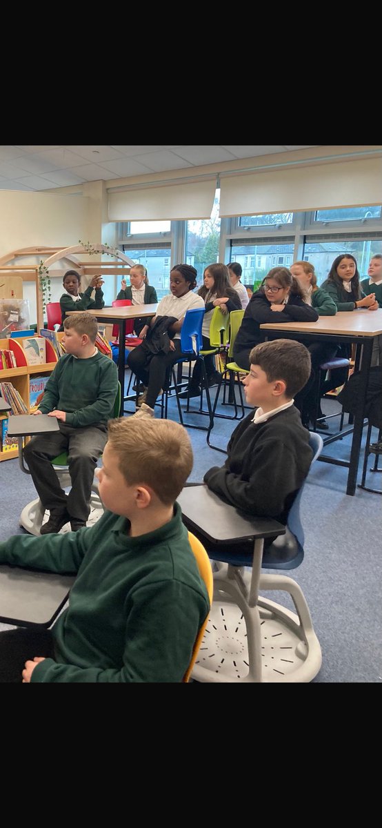 vincents_st's tweet image. Mini Librarians in action! 📚✨ They trained P7 peers on using fiction &amp;amp; non-fiction, shared ideas for labels &amp;amp; book ends, and asked for audiobook suggestions. @BookWeekScot @Booktrust @litengglasgow @GIC_Glasgow