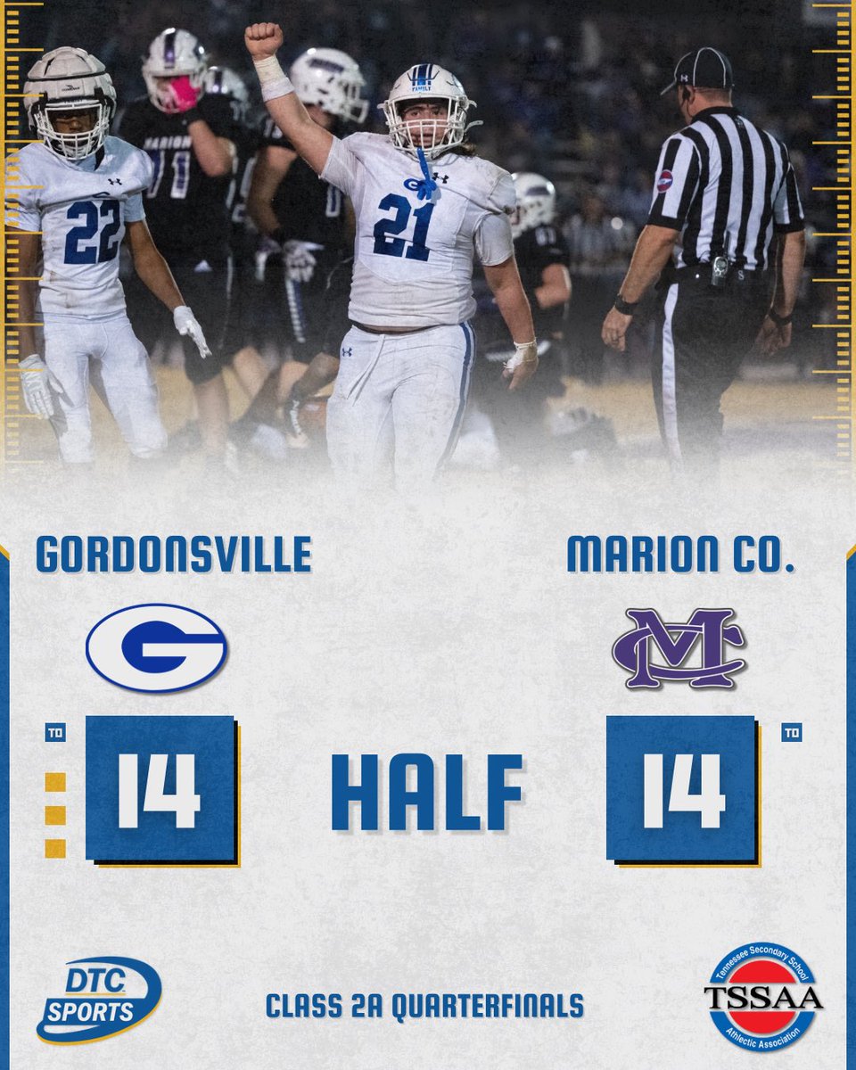 DTC3TV's tweet photo. Halftime from Marion County!

The Warriors will receive the ball to begin the second half! https://t.co/s5ScGudd34