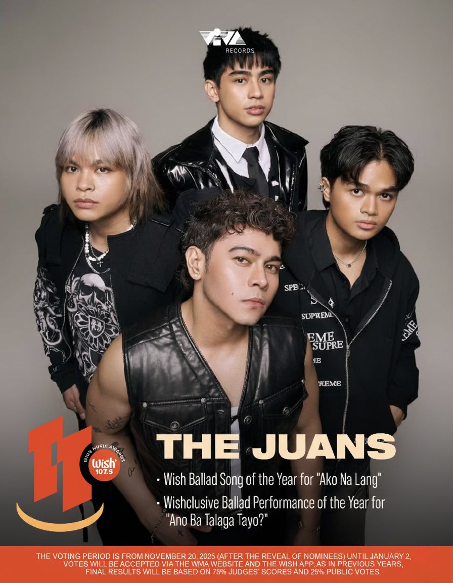 Ang sagot sa tanong na ‘Ano Ba Talaga Tayo?’ ay nasa puso. Pero ang sagot sa Wish Ballad Song of the Year ay: ‘Ako Na Lang!’

Vote for:
— ‘Ako Na Lang’ for Wish Ballad Song of the Year
— ‘Ano Ba Talaga Tayo?’ for Wishclusive Ballad Performance of the Year
I-push natin ‘to! ✨