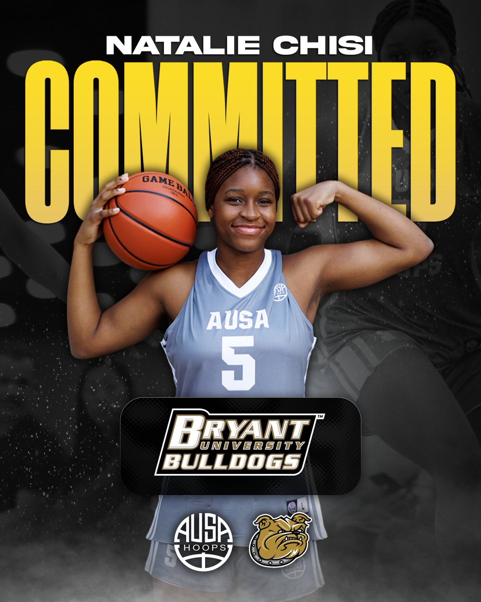 AUSA_Hoops's tweet image. Congrats to @NatalieChisi on her commitment to @Bryantwbball!

An AUSA 2024 &amp;amp; 2025 Tour alum and Stirling Senators wing, Natalie is an athletic scorer, elite in transition, a strong rebounder, and an excellent teammate. 💯