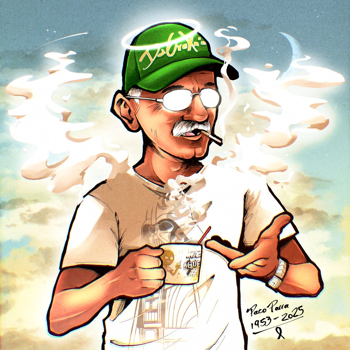 🕊️ Ángel de humo 💨

Hoy mi abuelo acaba de fallecer, y con él se fue una gigantesca parte de mi vida. Este hombre me hizo ser mejor, no rendirme y a siempre ver la vida con una sonrisa. No fue el mejor con las palabras o la forma de mostrar su interés, pero su amor siempre era