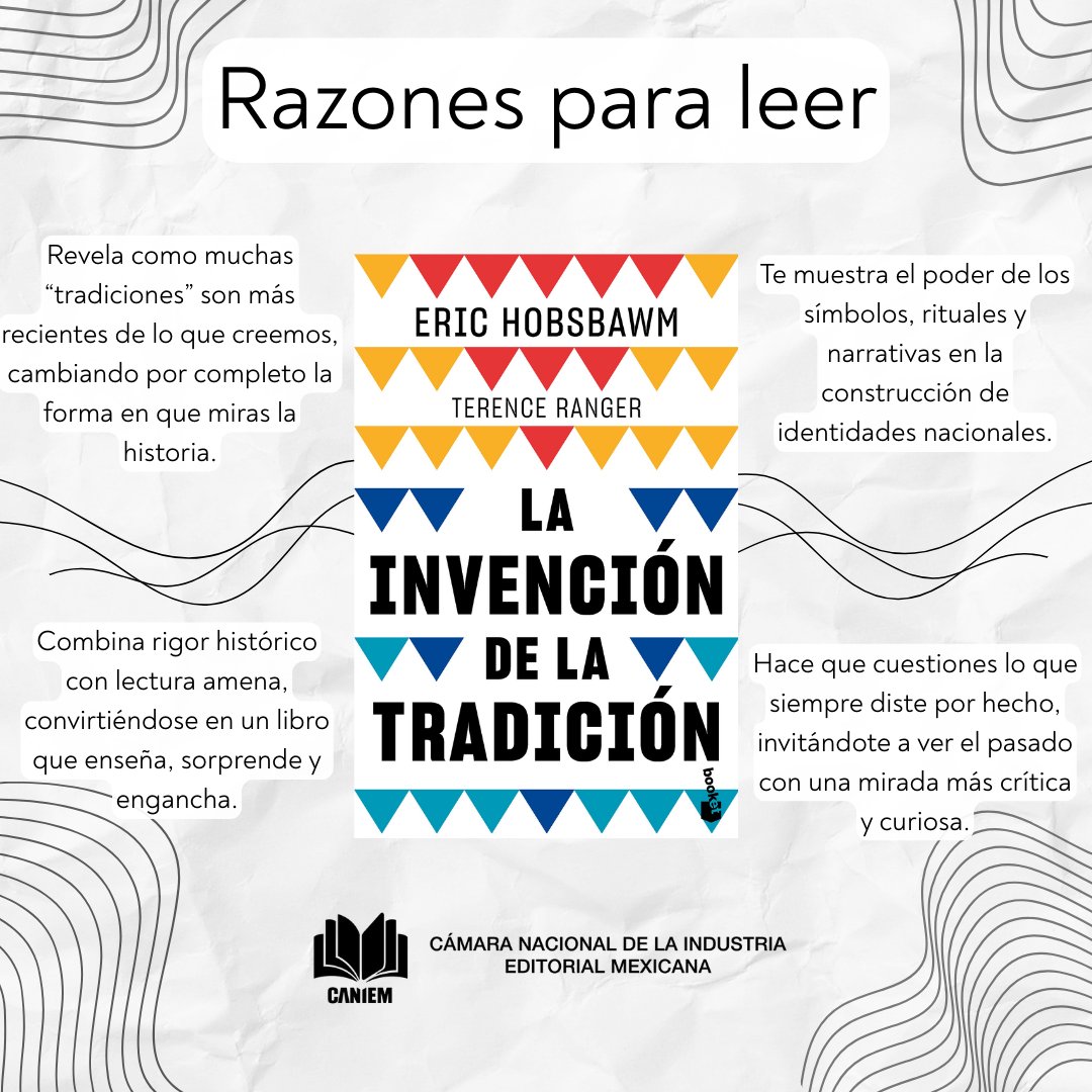 CANIEMoficial's tweet image. ¿Alguna vez te has preguntado de dónde surgen las tradiciones? La mayoría son más nuevas de lo que te imaginabas. Descubre este proceso, y embárcate en un análisis crítico de nuestra sociedad con Hobsbawm. 🧠🎈
#recomendacionCANIEM #EricHobsbawm #literatura #sociología