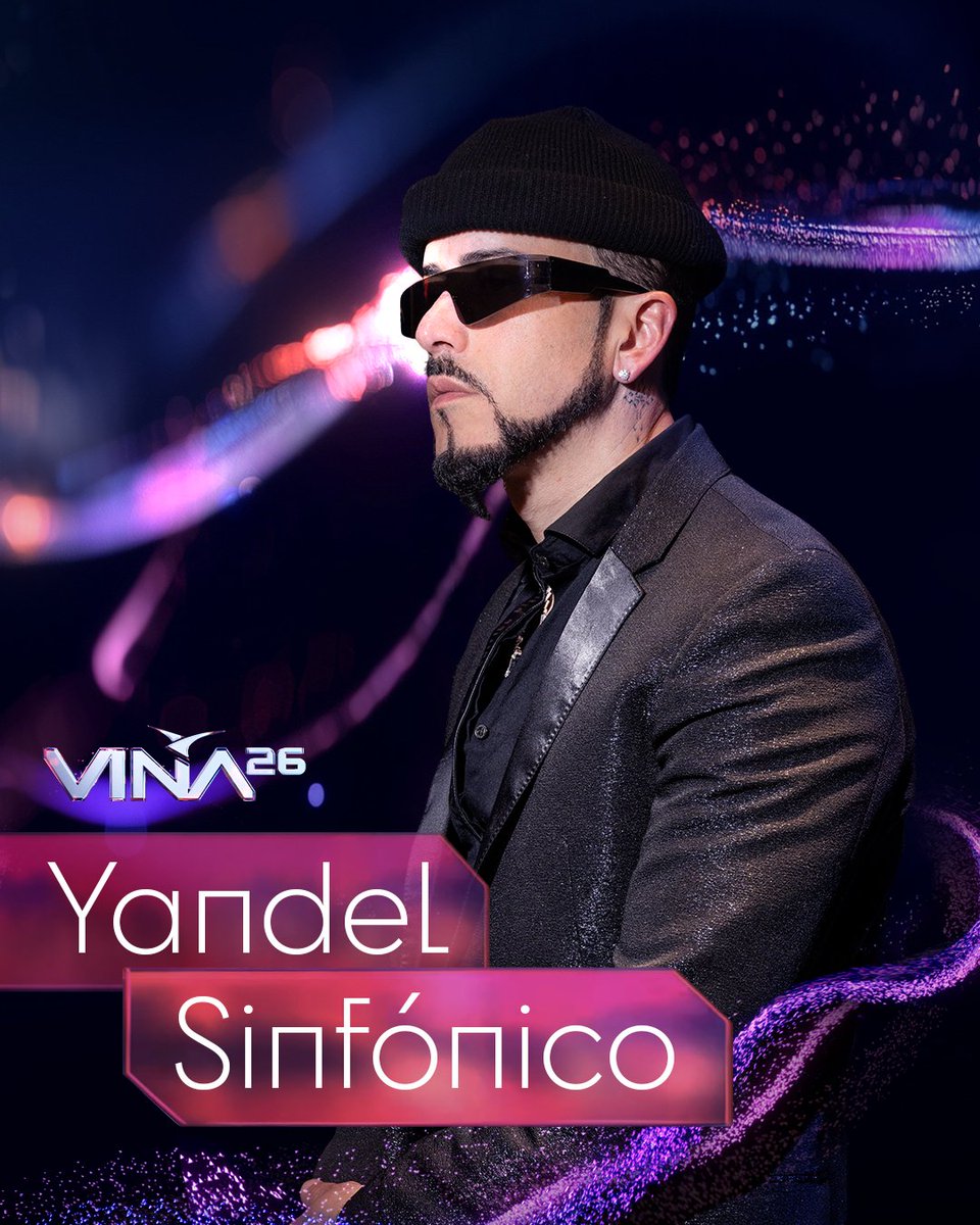 ¡Vuelve Yandel la Leyenda del reggaeton a la Quinta Vergara en #Viña2026! 🇵🇷

El pionero mundial del género urbano, llega con su imponente Yandel Sinfónico, un espectáculo que fusiona sus himnos urbanos con la fuerza de una orquesta sinfónica en vivo. 🎻🔥

Un show único, donde
