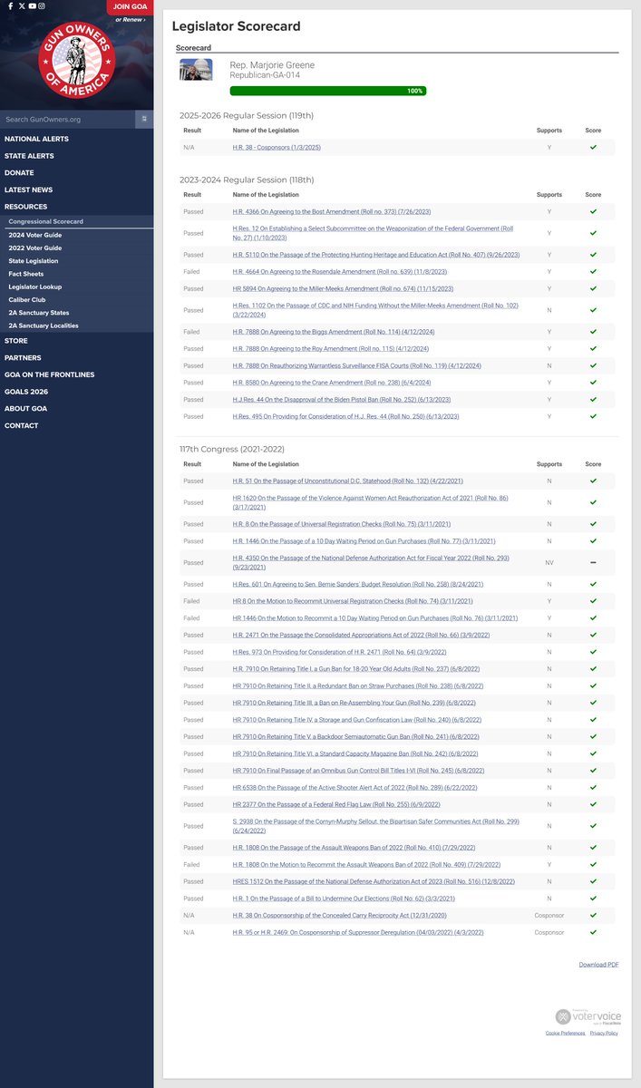 Thank you <a href="/RepMTG/">Rep. Marjorie Taylor Greene🇺🇸</a> for ALWAYS voting to protect &amp; restore our Second Amendment rights. 🇺🇸