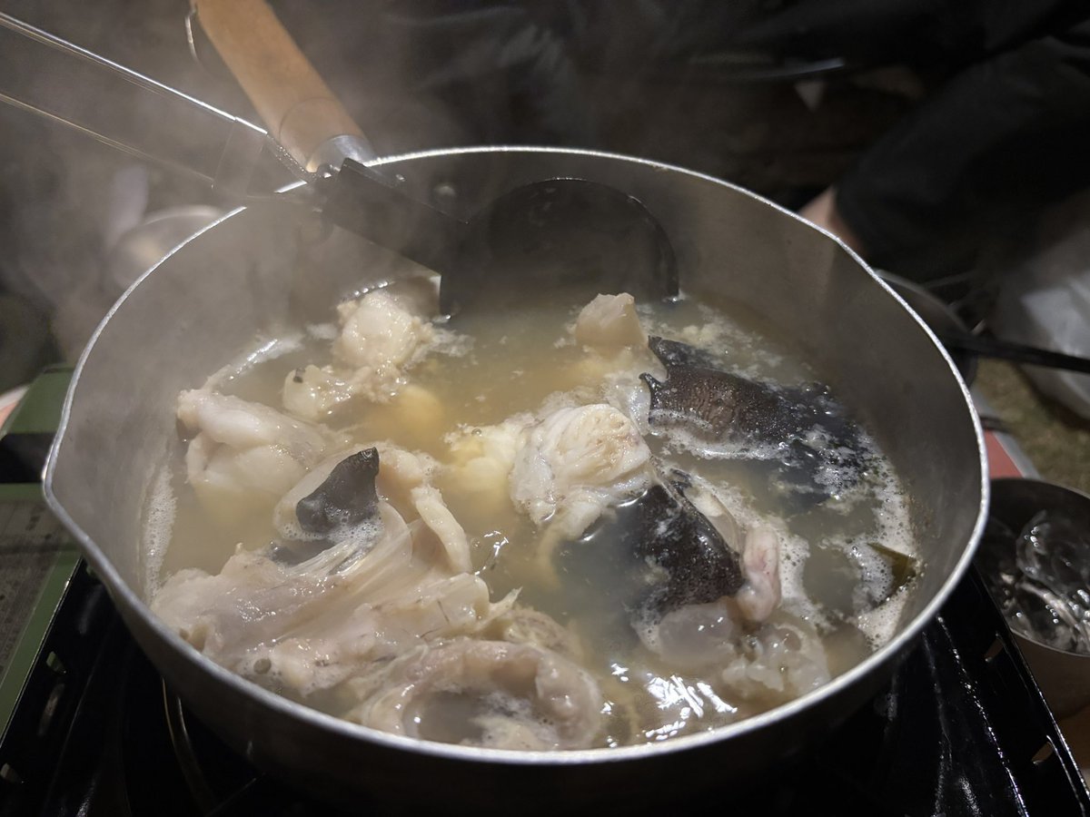 mugi_alc20's tweet image. 昨日のキャンプ飯
あんこう鍋