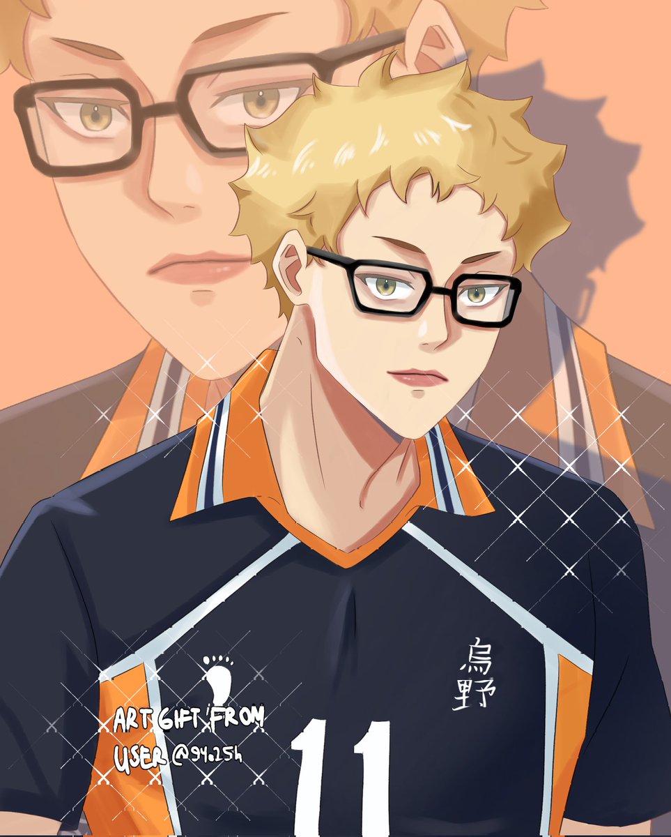 Artgift for my friend 🦖 #haikyuu #arttwt