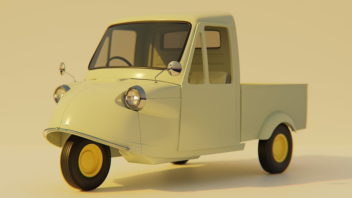 1017wallace's tweet image. タイヤ置くだけで一気に形になったけど
ポリゴン数多すぎてPCが死にそうです
#blender #3DCG