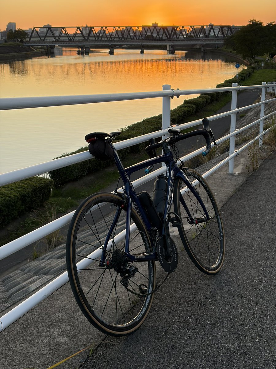 y30c's tweet image. 35km短縮しちゃったけど日没に自走で帰ってこられたの良きかな