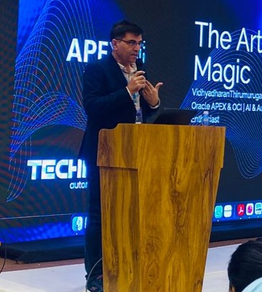 inoaug's tweet image. 🚀 Spotlight: MindX – AI-Driven Leave Approvals
Bharat Bhatia showcases how AI + APEX power smart workflows, intelligent auto-approvals, and faster decisions—without added complexity. Smarter. Faster. Hassle-free. 🤖✨

#APEXAIDays #Oracle #LowCode #GenAI