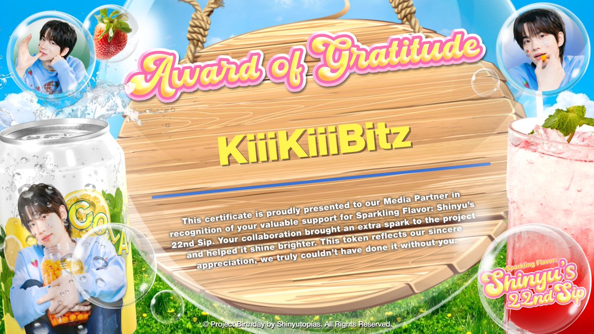 ᅠ
࣪ ִֶָ It was an honor to complete this event. Big-bitz on the success of your project <a href="/Shinyutopias/">최고의 선장, 유야! 🍓🫧</a>, we sincerely thank you. We look forward to more great collaborations in the future. 즐겁고 행복한 하루 보내세요, 감사합니다! 🍬
ᅠ