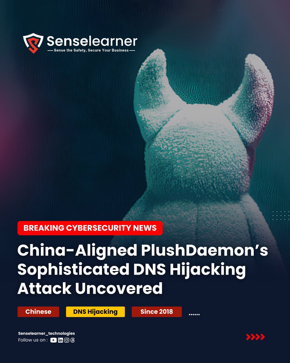 SenselearnerL's tweet image. China Aligned PlushDaemon&apos;s Sophisticated DNS Hijacking Attack Uncovered..
#cybersecurity #china #cybercrime

instagram.com/p/DRU87YxE_bf