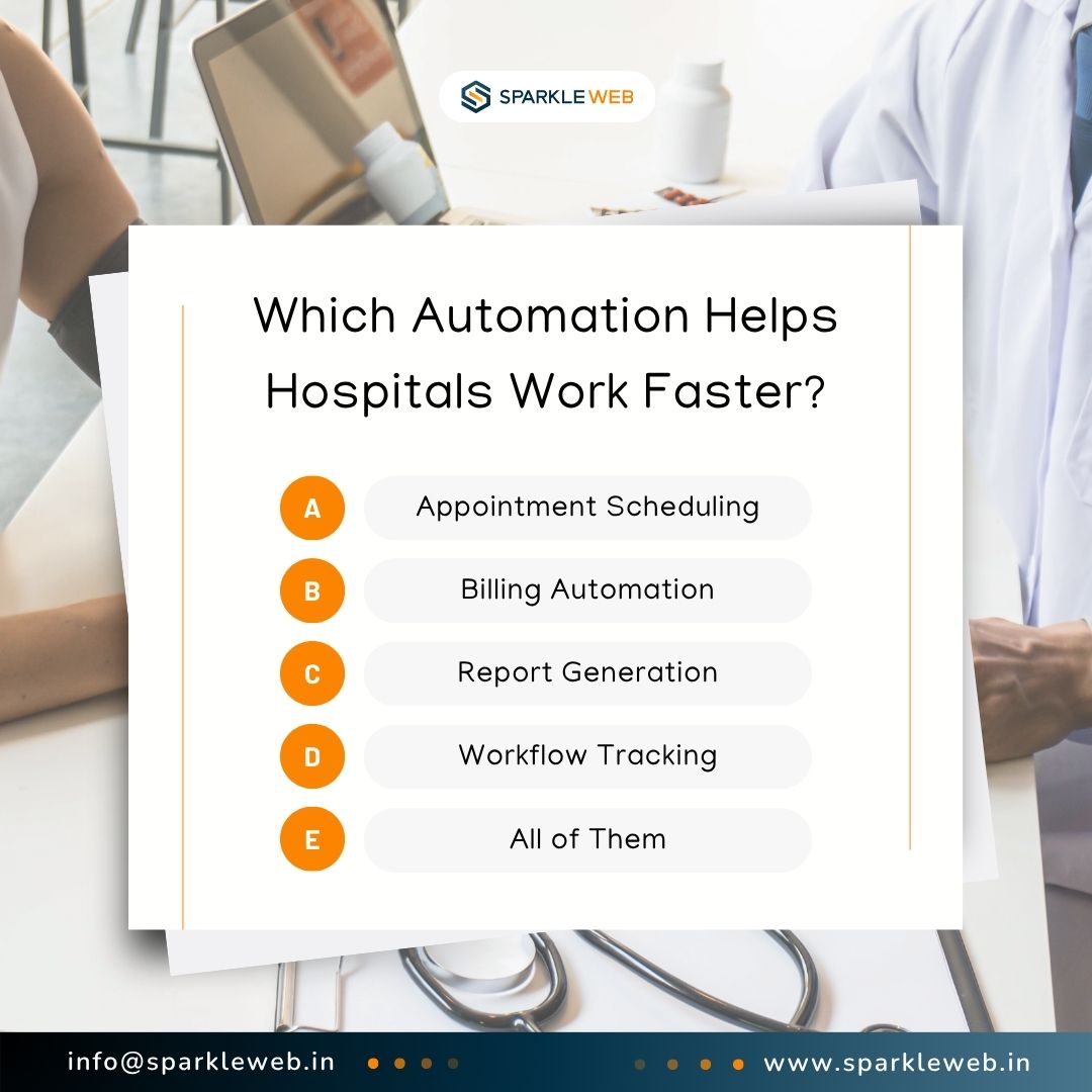 sparklewebhelp's tweet image. Which hospital automation matters the most? 🏥⚡

Scheduling, billing, reports, tracking, or all of them?

Vote now! 👇

#healthtech #automation #hospitalit #sparkleweb