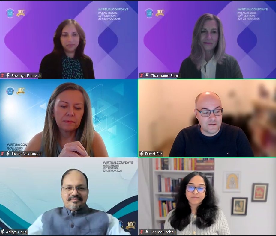 TestingRetreat's tweet image. Day 1 Panel Discussion 1:Test and QE Leadership in Times of AI.
Moderator: Sowmya Ramesh
 Panelists: Jackie , Charmaine ,Seema ,Aditya ,David 
#ATAGTR2025 #10th_Edition #VIRTUALCONFDAYS #WSA
@AgileTAlliance
@adigindia
@Tietoevry
@QAMENTOR1
@SelectorsHub
@TheTestChat
@WS_Audiology