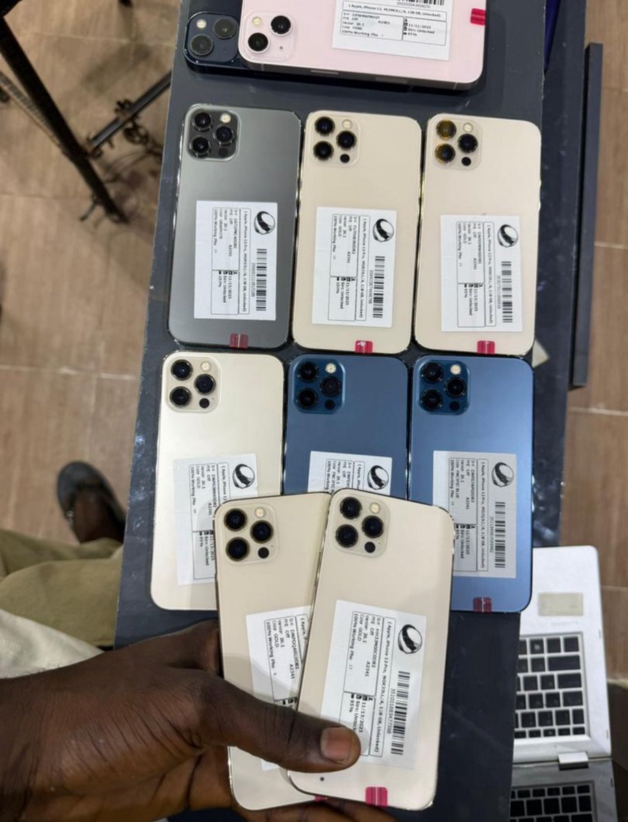 Uk 🇬🇧 iPhone 12 Pro 128gb &amp; 256gb
Price: 400k &amp; 

Visit store or send a message.
Call Adam: 08164932138

Location 📍: Sango Ojurin, #Ibadan.

Store Open ⏱: 8am -  7pm 
Delivery Hour ⏱: 8am - 5pm (Nationwide) 

🔁 We accept swapping