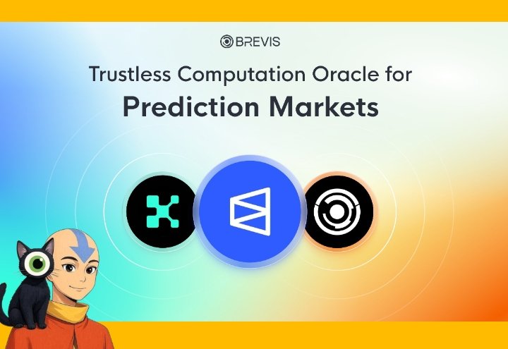 web3_bender's tweet image. good morning fellow zkats 

@brevis_zk powers trustless ai mindshare markets with zk proofs on polymarket

this is an awesome step forward for prediction markets. the trustless computation oracle idea using zk proofs is mind-blowing, especially with kaito and polymarket joining…