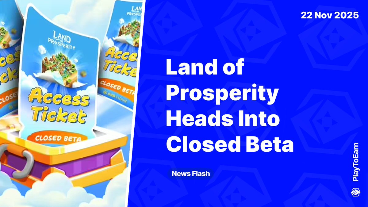 PlayToEarn's tweet image. Land of Prosperity Heads Into Closed Beta on BNB Chain Testnet 📰

The closed beta version of @LOP_Play is live on the BNB Chain testnet - test out the browser-based title early and potentially play to earn rewards while contributing with constructive feedback

Read more 🧵
