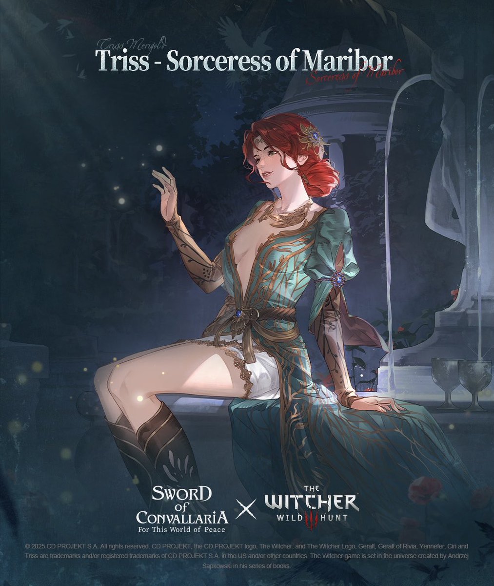 merigoldmaribor's tweet image. Triss Merigold X Sword of Convallaria ☄️