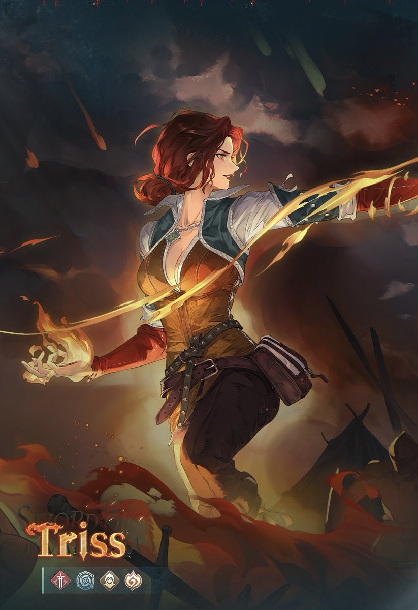 merigoldmaribor's tweet image. Triss Merigold X Sword of Convallaria ☄️