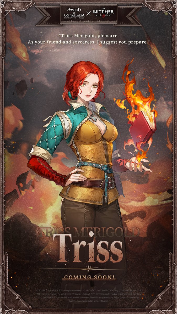 merigoldmaribor's tweet image. Triss Merigold X Sword of Convallaria ☄️