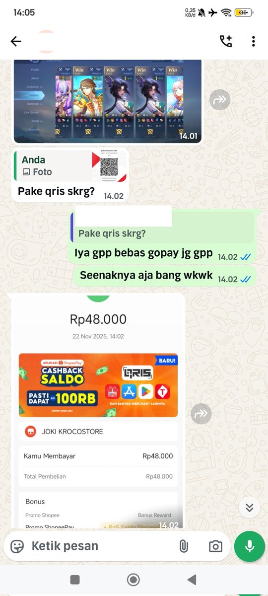 DONE ✅
JOKGEN ⭐49-54
Cust mid ws no lose
Price 48k
Order? Sung wa aja link dibio
#jokiml #zonauang #zonajajan