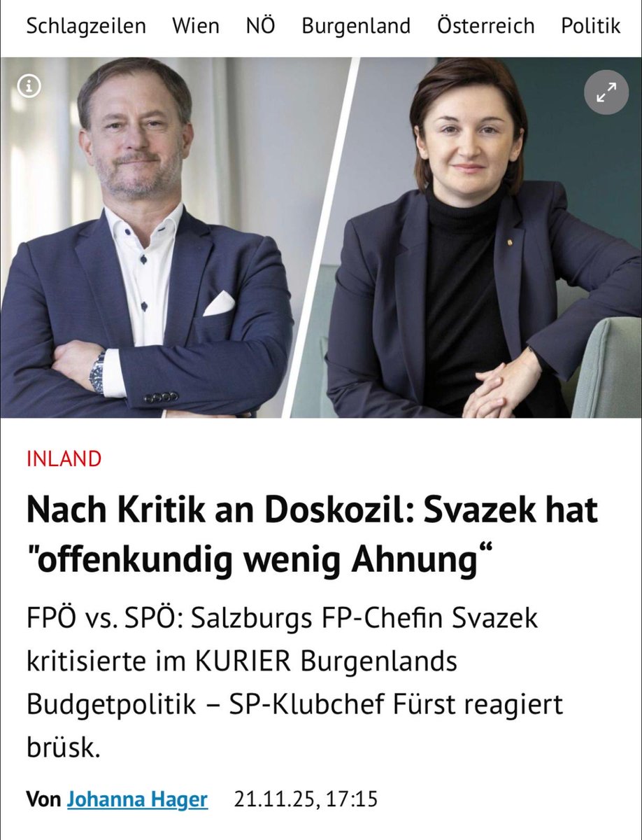 #Schulden #Krise Die Kritik von Marlene Svazek am Budgetkurs Doskozils ist gerechtfertigt. Schulden werden in GmbH-Konstruktionen ausgelagert, es gibt bis heute keinen Rechnungsabschluss 2024 und keinen Nachtragsvoranschlag 2025 (Foto: KURIER / Juerg Christandl)