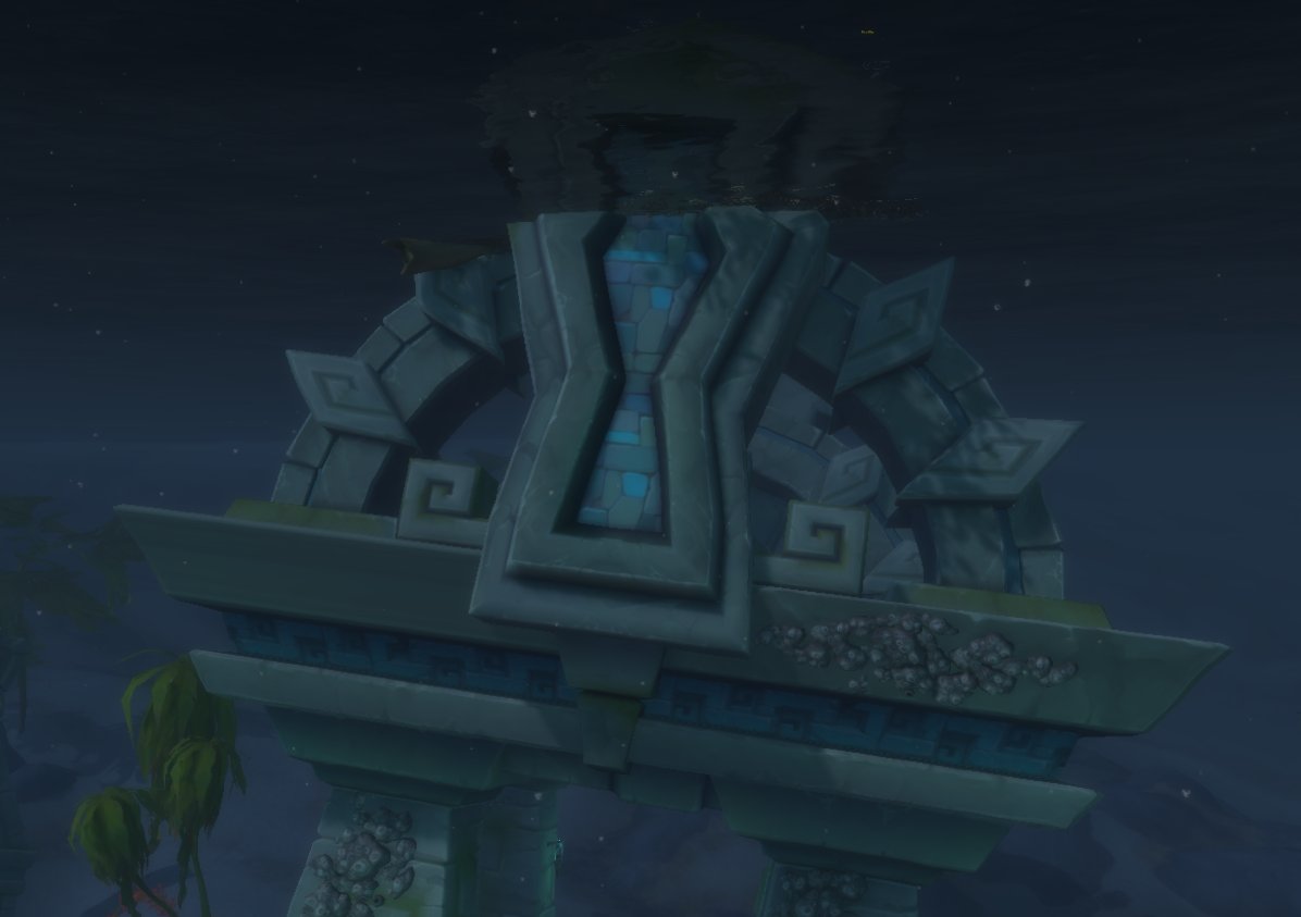 Ancient Amani Temple underwater with a solar motif just like in Dazar'alor part of the "Strait of Hexx'alor"

An'she!