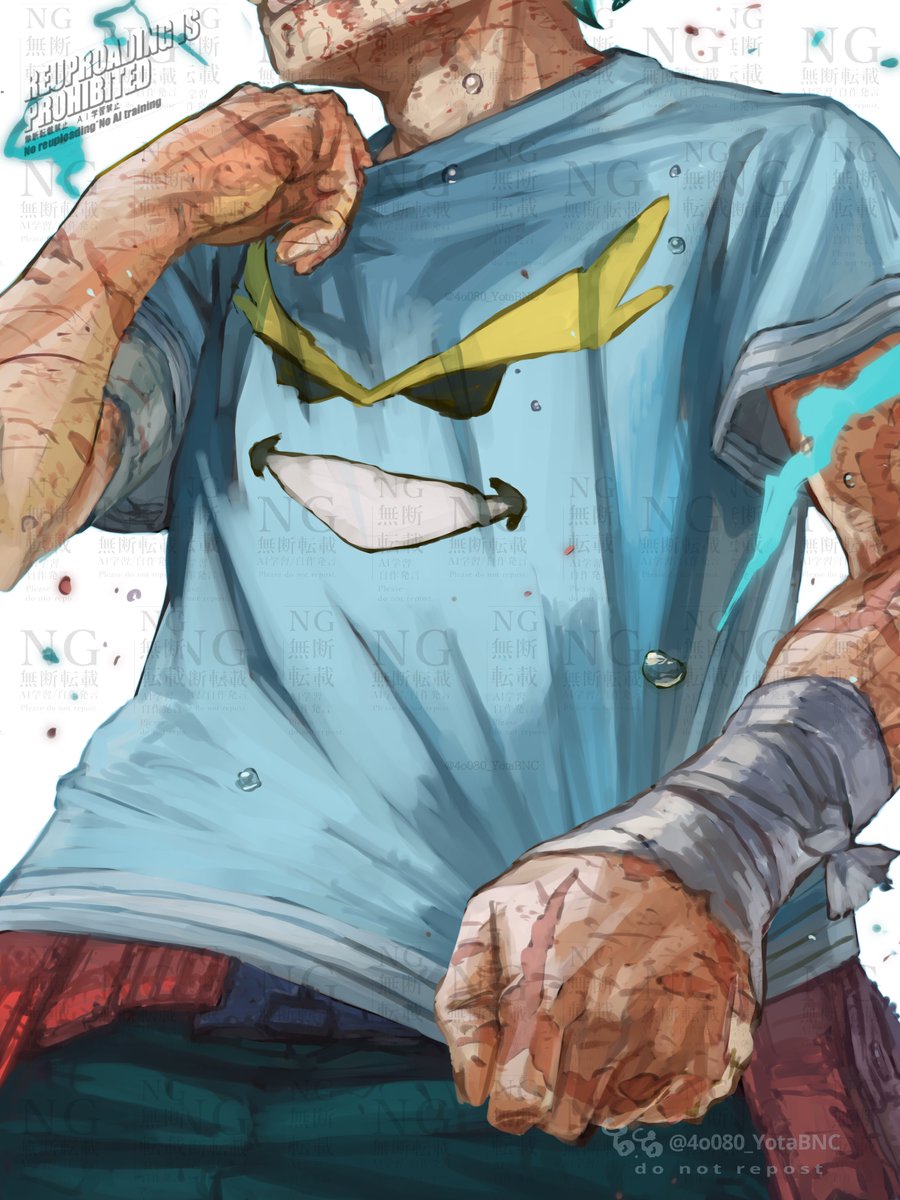 ヒロアカ　ファンアート
アニメFINAL SEASON 
緑谷出久(デク)
メンズノンノの全サ第五弾Tシャツ
ブルースカイにも投稿しました
宜しければご覧ください