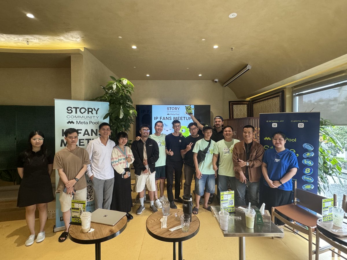 meta_pool_vn's tweet image. 🥳Tổng kết &quot;Story Together: IP Fans meetup&quot;🇻🇳 (22/11)

🎉Khai mạc cuộc thi Stake IP cùng @meta_pool (Thể lệ đính kèm bài post này)
✨Giao lưu cộng đồng @story_hubs , @StoryVietnam , @build_buddies , @mimboku_story 

Chi tiết🧵👇