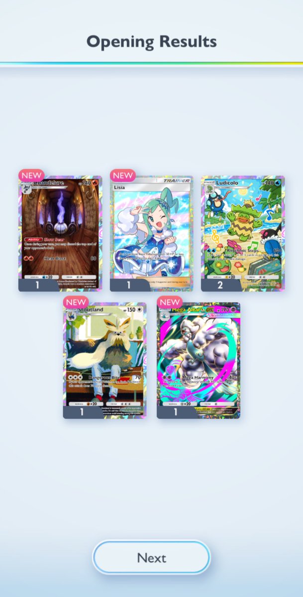 trebledrejects's tweet image. got my first god pack!! 🤩

#PokemonTCGPocket