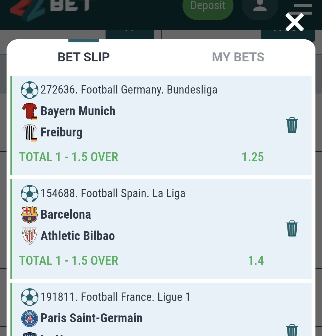 MyBettingSiteKE's tweet photo. 10 Games; 19 Odds!

Chelsea, Liverpool, PSG, Barcelona, Bayern Munich all feature!

#MyBettingSitesKenya #SaturdayTips

Booking code and full tips here: https://t.co/QLTPFmNAlZ https://t.co/agdGTELQew