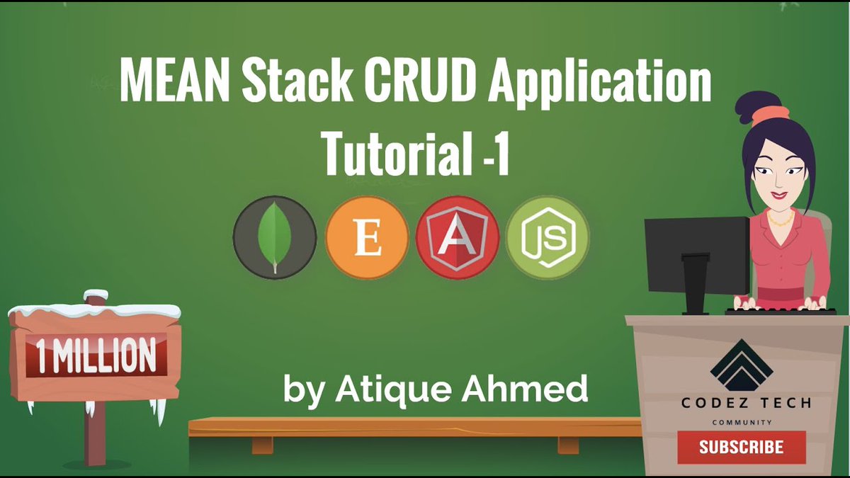 codez_tech's tweet image. Mean Stack CRUD Application Tutorial 1 | MEAN Stack Beginners Tutorial in 30 Minutes
 
youtube.com/watch?v=7JjjWS…  
#developer #javascript #javascript30 #javadeveloper #100DaysOfCode #CodeNewbie #Java #Angular  #codinglife #CodeNewbie