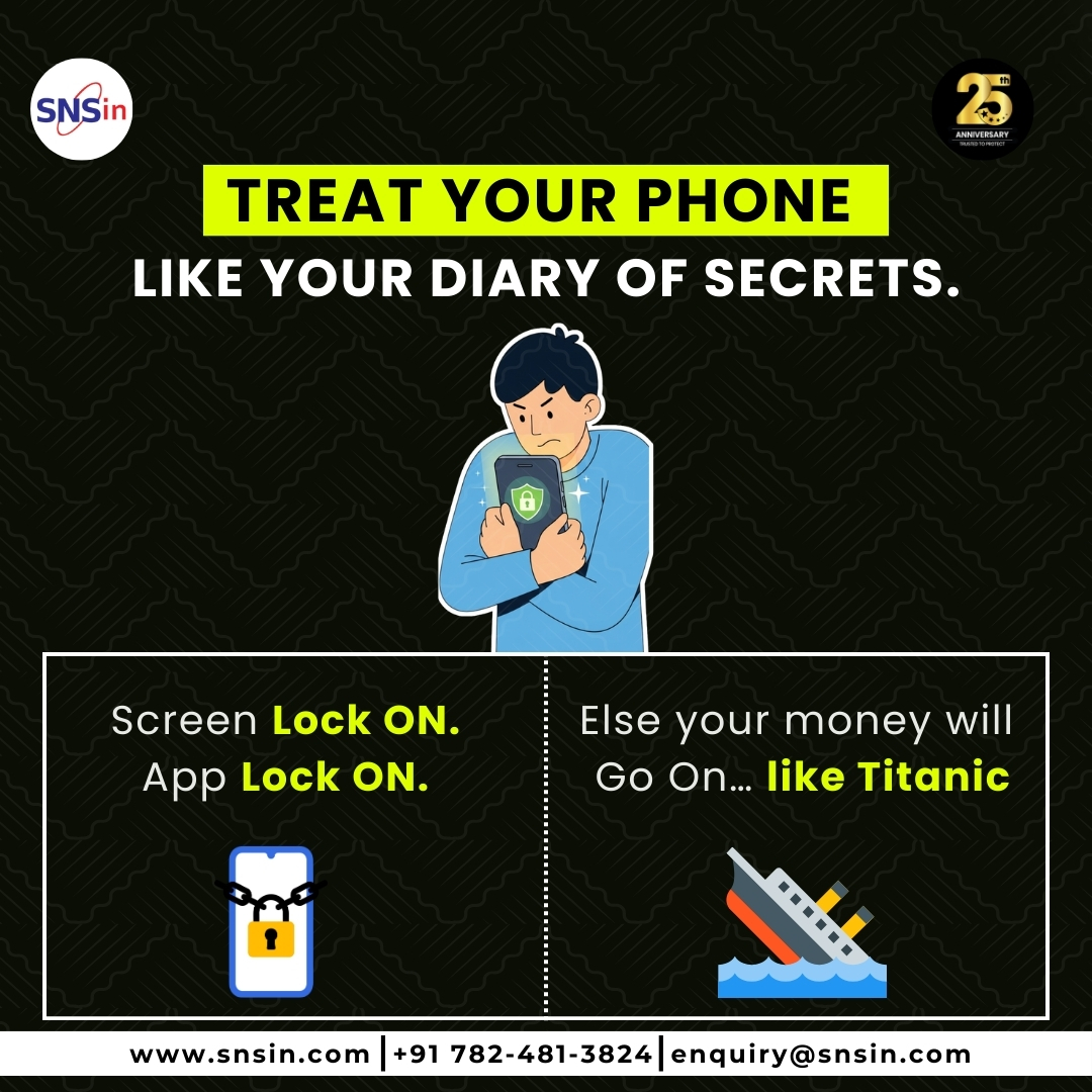 SolutionsSecure's tweet image. Near, far, wherever you are... make sure your phone is LOCKED! 🔒🚢

If you don&apos;t want your bank balance to hit an iceberg and sink like the Titanic, it’s time to double up on security!

✅ Screen Lock: ON
✅ App Lock: ON

#CyberSecurity #MobileSafety #Titanic #DataPrivacy #SNS