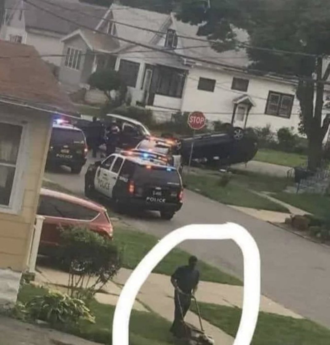 ohgracieoguns's tweet image. This man is doing something we all need to learn how to do
Can you guess what it is?