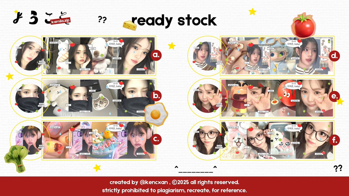 kencxan's tweet image. help retweet? ありがとう! 🍅 #zonauang

hai, aku ready stock layout gg 8.OOO / each free retext bisa di jemput sekarang melalui DM. avail by request juga ia! 👀🍀