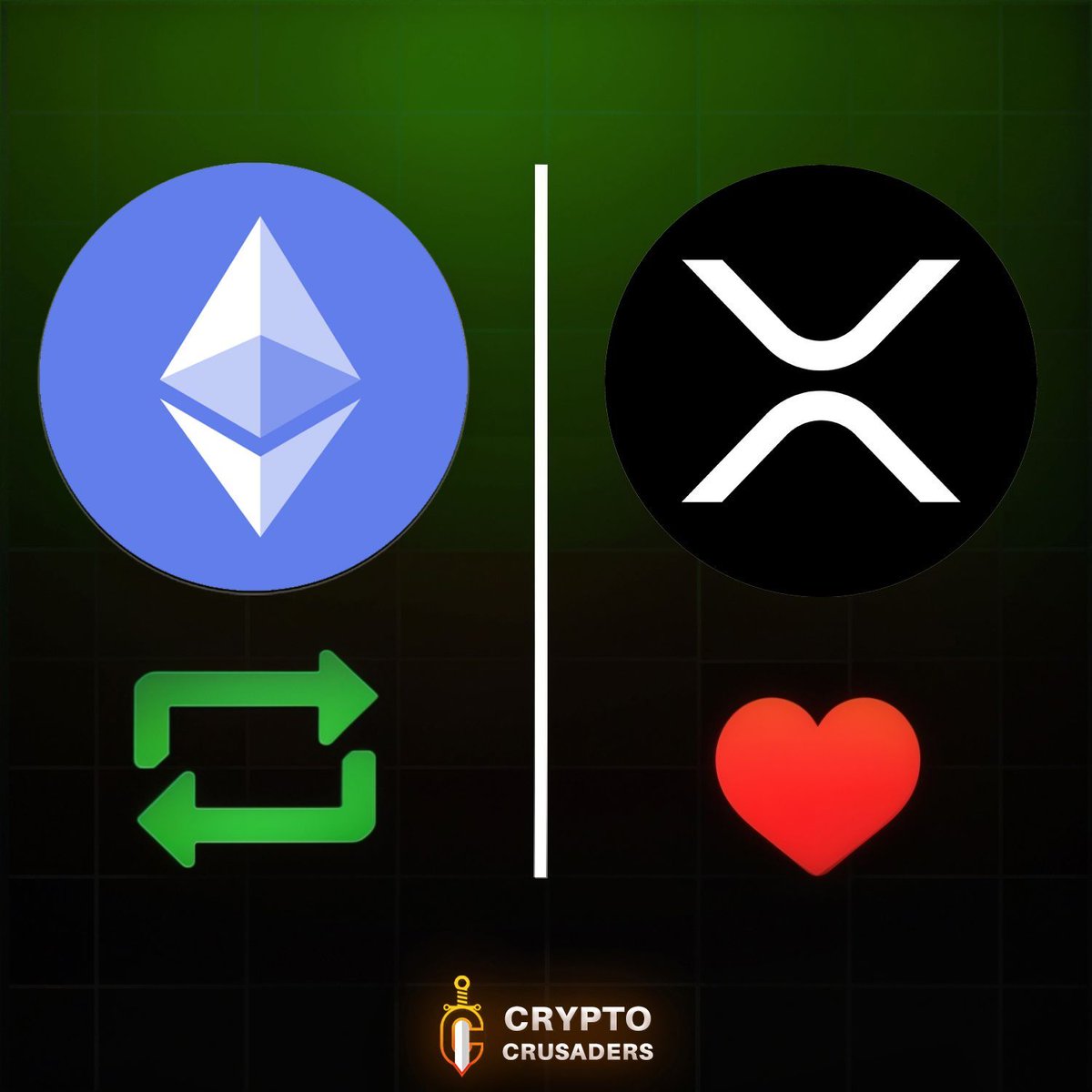 chadsartin08's tweet image. If you could choose just ONE, 
What are you keeping $XRP or $ETH??